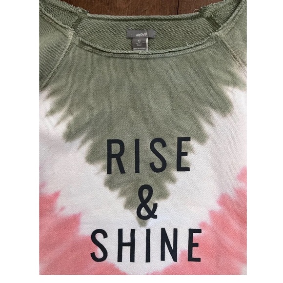 Aerie Rise & Shine Tie Dye Oversized Sweatshirt - Picture 11 of 11